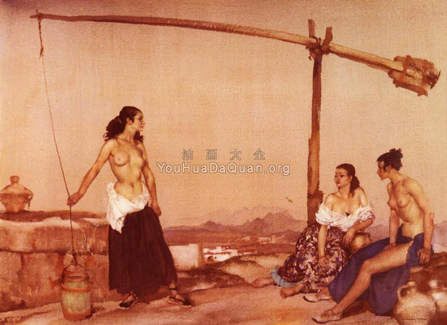 Disputation at the Well - 威廉·罗素·弗林特爵士
